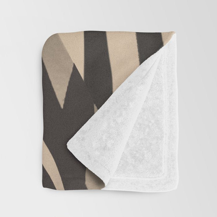 Woman and Zebra in Bold Stripes Throw Blanket Gallery Image 3
