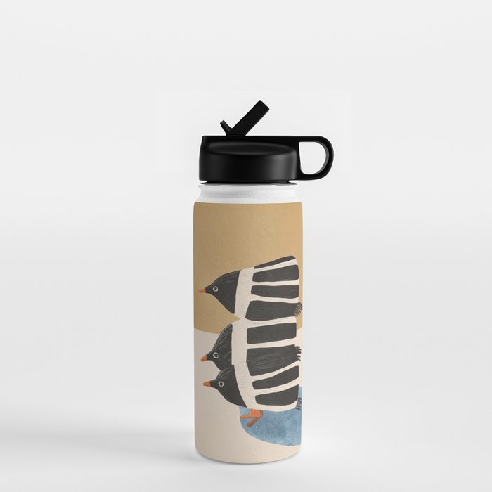 Minimal Penguin Stack Water Bottle Gallery Image 1