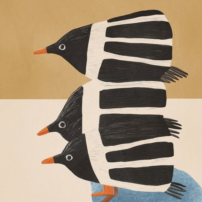 Minimal Penguin Stack Coffee Mug Gallery Image 2