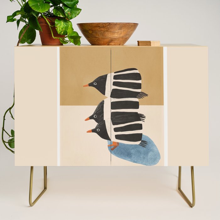 Minimal Penguin Stack Credenza Gallery Image 1