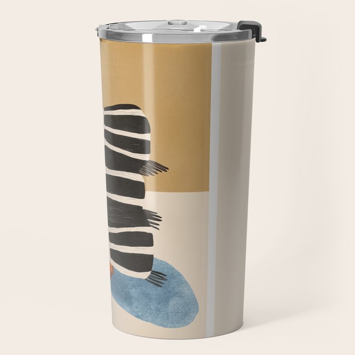 Minimal Penguin Stack Travel Mug Gallery Image 2