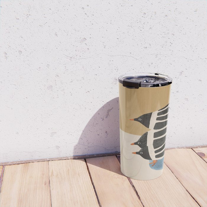 Minimal Penguin Stack Travel Mug Gallery Image 4