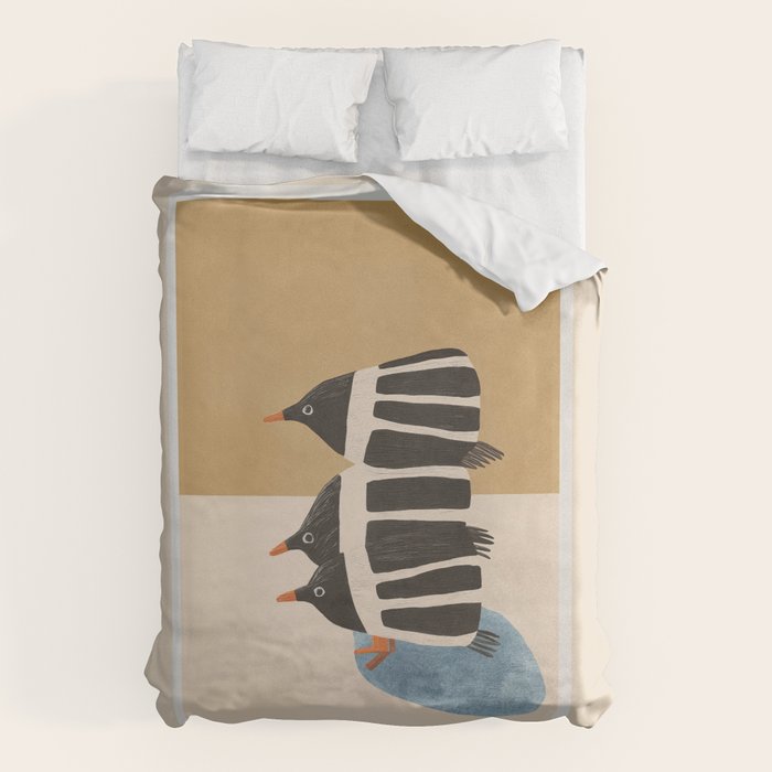 Minimal Penguin Stack Duvet Cover Gallery Image 6