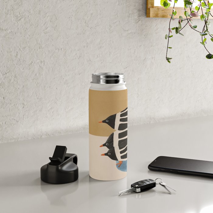 Minimal Penguin Stack Water Bottle Gallery Image 4
