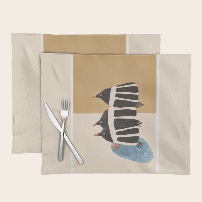 Minimal Penguin Stack Placemat Gallery Image 1