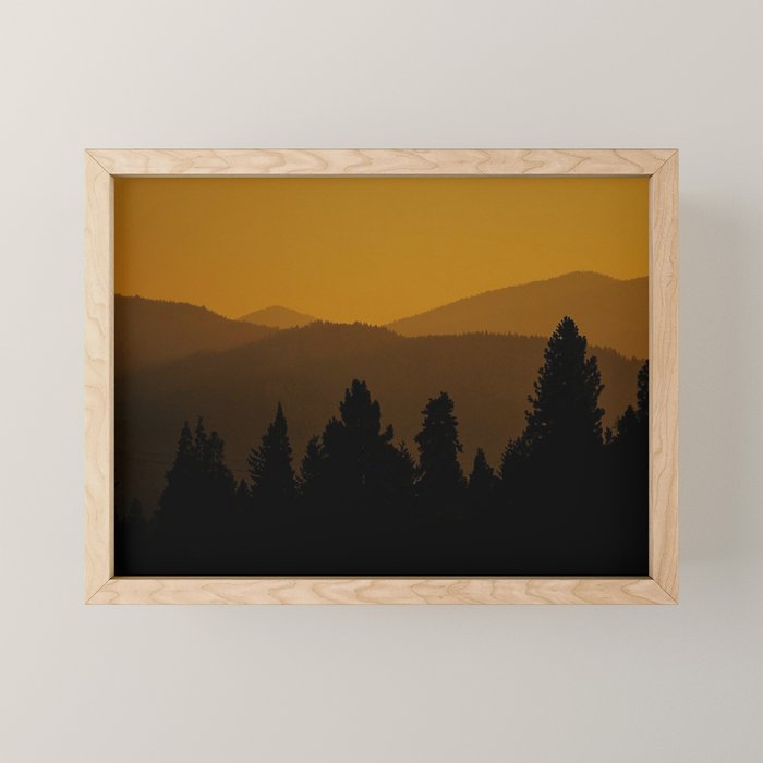 Mount Shasta Sunset Mini Art Print Gallery Image 1