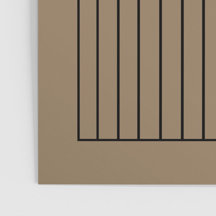 Minimal Arch XLIII Natural Tan Modern Geometric Lines Poster Gallery Image 3