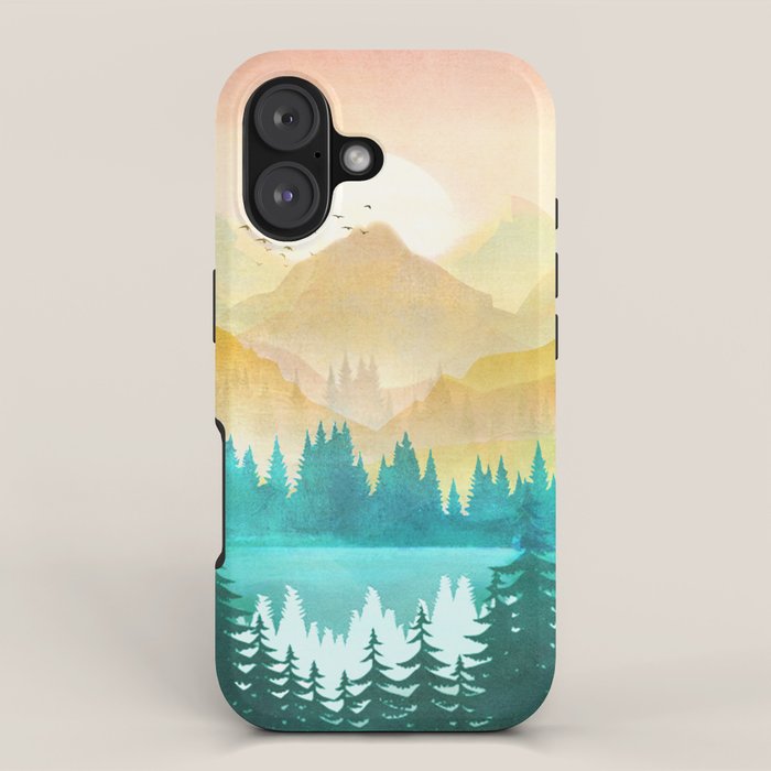 Summer Mountain Sunrise iPhone Case Gallery Image 1