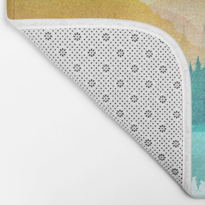Summer Mountain Sunrise Bath Mat Gallery Image 2