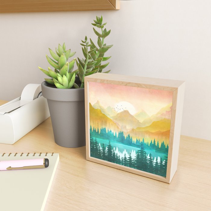 Summer Mountain Sunrise Mini Art Print Gallery Image 2