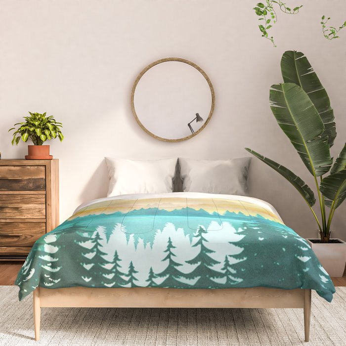 Summer Mountain Sunrise Comforter Gallery Image 3