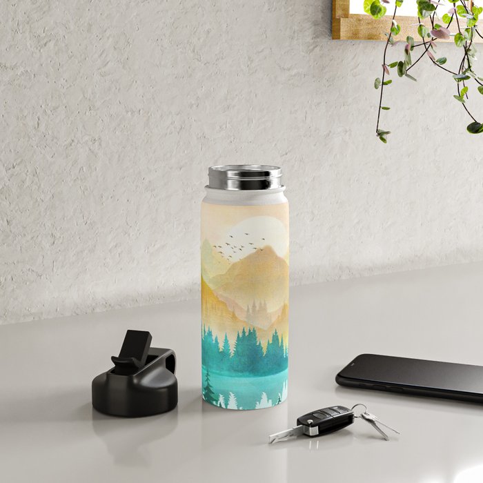 Summer Mountain Sunrise Water Bottle Gallery Image 4
