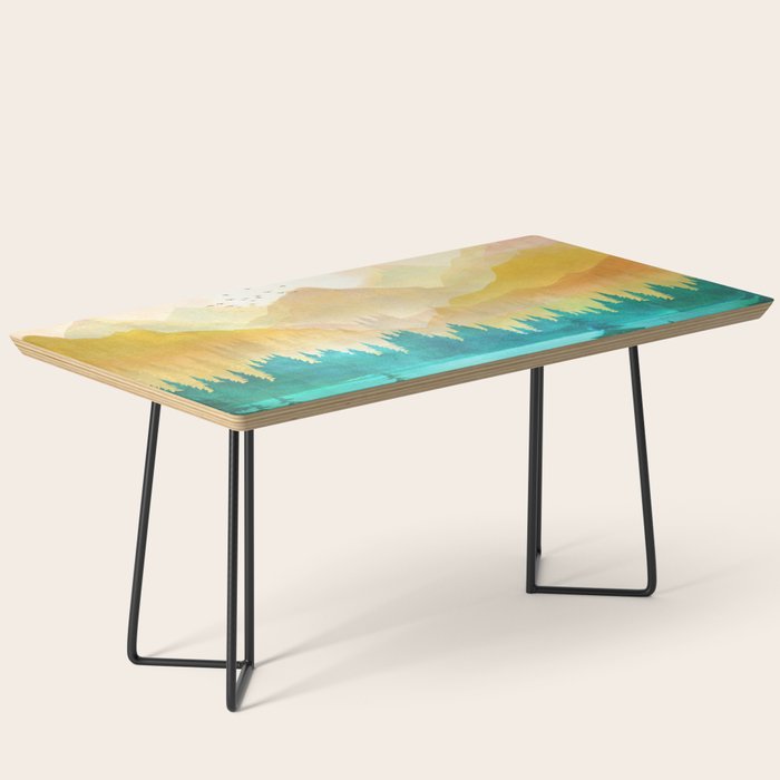 Summer Mountain Sunrise Coffee Table Gallery Image 1