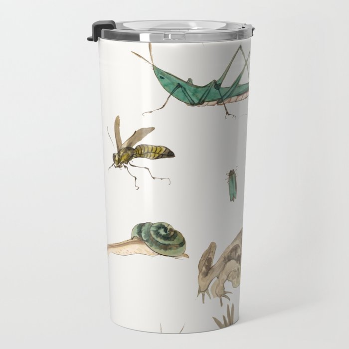 Insects frogs and a snail Travel Mug Gallery Image 3
