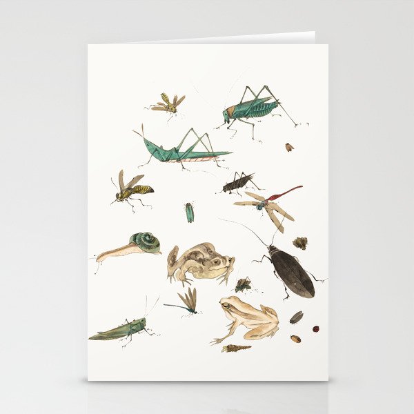 Insects frogs and a snail Stationery Card Gallery Image 2