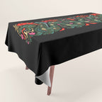 Dragon - Red, Black, Green Tablecloth Gallery Image 1