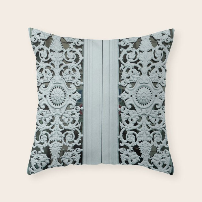 Paris Street Detail #1 Throw Pillow Gallery Image 6