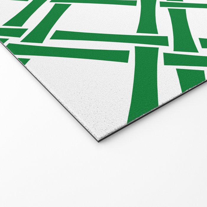 Classic Bamboo Trellis Pattern 231 Green Welcome Mat Gallery Image 2