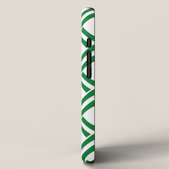 Classic Bamboo Trellis Pattern 231 Green iPhone Case Gallery Image 2