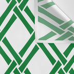 Classic Bamboo Trellis Pattern 231 Green Wall Tapestry Gallery Image 3