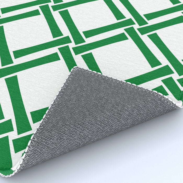 Classic Bamboo Trellis Pattern 231 Green Rug Gallery Image 4