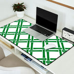 Classic Bamboo Trellis Pattern 231 Green Desk Mat Gallery Image 2