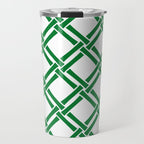 Classic Bamboo Trellis Pattern 231 Green Travel Mug Gallery Image 1