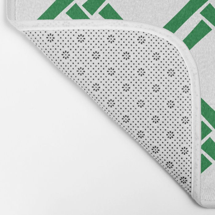 Classic Bamboo Trellis Pattern 231 Green Bath Mat Gallery Image 2
