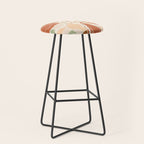 PORTLAND OREGON CITY MAP EARTH TONES Stool Gallery Image 1