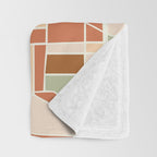 PORTLAND OREGON CITY MAP EARTH TONES Throw Blanket Gallery Image 3