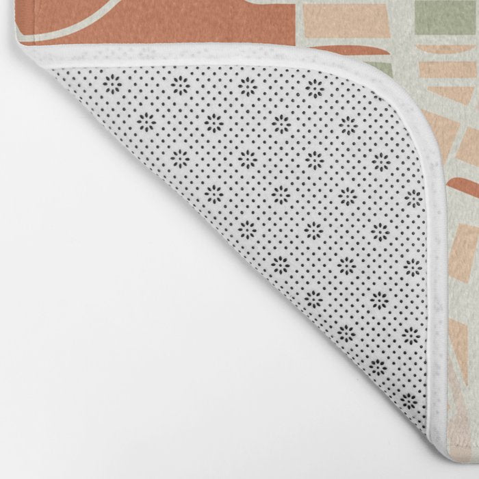 PORTLAND OREGON CITY MAP EARTH TONES Bath Mat Gallery Image 2