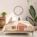 PORTLAND OREGON CITY MAP EARTH TONES Comforter Gallery Image 3