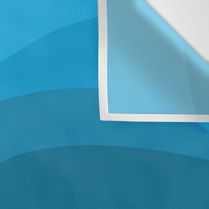 Blue wavy ocean Wall Tapestry Gallery Image 3