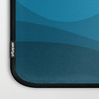 Blue wavy ocean Laptop Sleeve Gallery Image 3