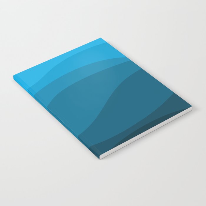 Blue wavy ocean Notebook Gallery Image 2
