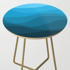 Blue wavy ocean Side Table Gallery Image 2