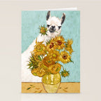 Naughty Llama and The Sunflowers Stationery Card Gallery Image 2