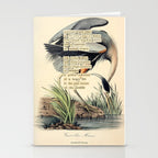 Bird Divinations: Great Blue Heron (about: almanacofbirds.org) Stationery Card Gallery Image 2