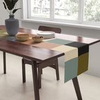 Bold Colorful Checks Pattern - Large II Table Runner Gallery Image 2