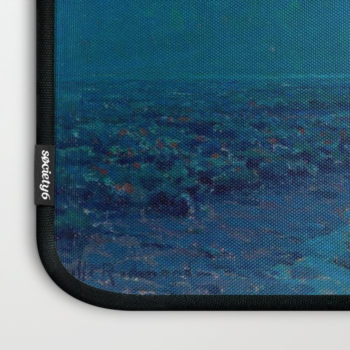 Granville Redmond-Moonlight on the Marsh Oil Painting Laptop Sleeve Gallery Image 3