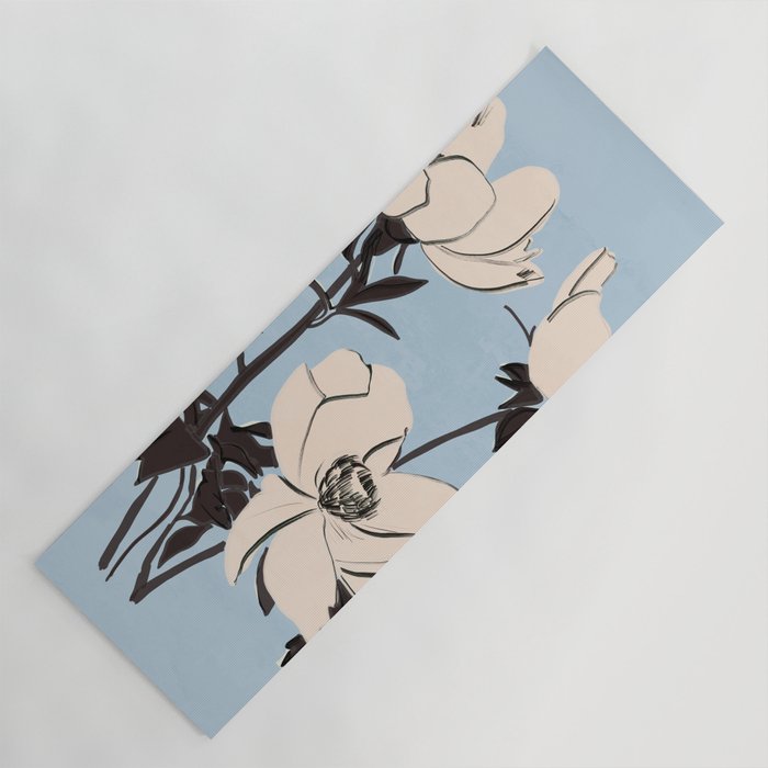 Modern Art Flowers 7 Yoga Mat Gallery Image 1