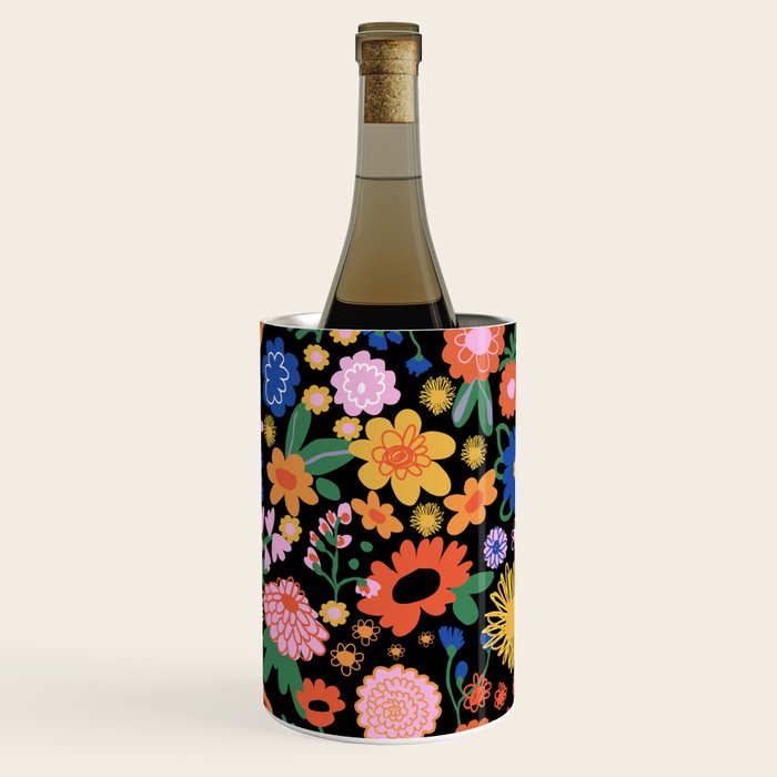Night flowers pattern Wine Chiller Gallery Image 3