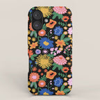 Night flowers pattern iPhone Case Gallery Image 1