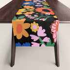 Night flowers pattern Table Runner Gallery Image 1