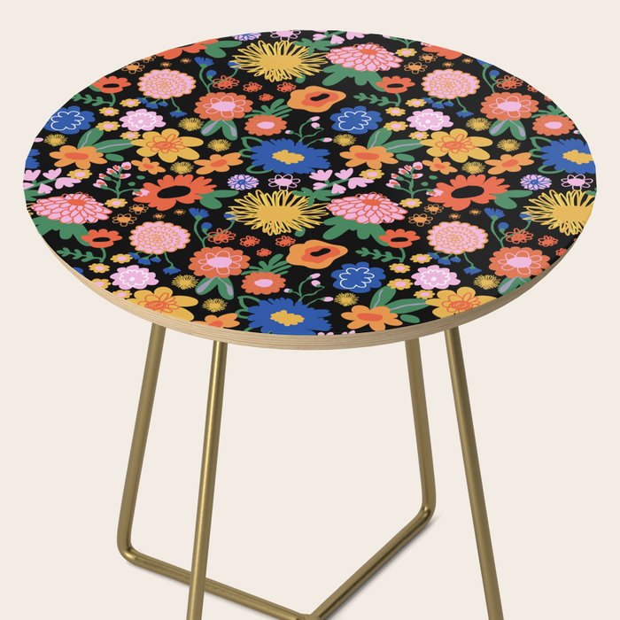 Night flowers pattern Side Table Gallery Image 2