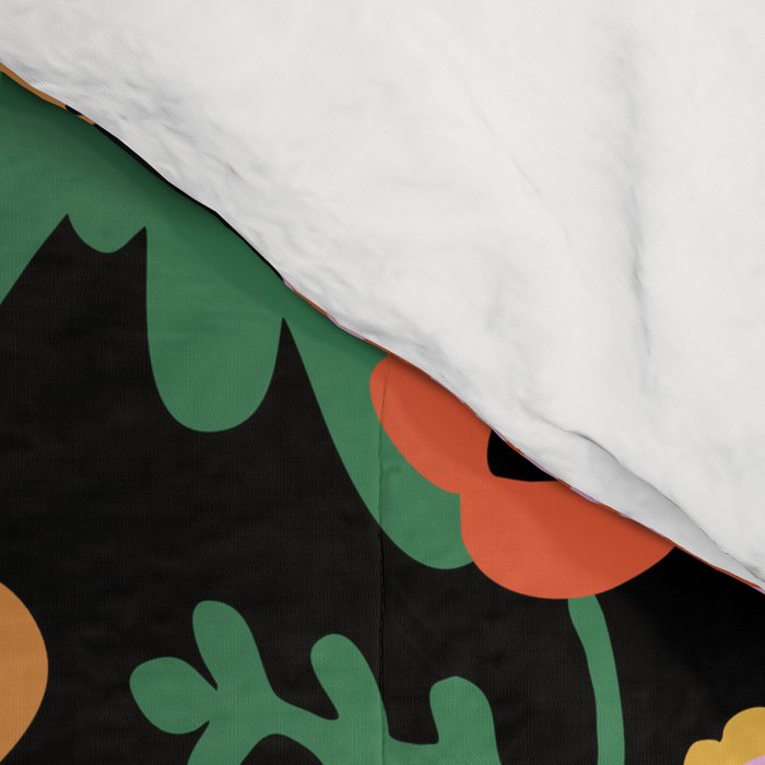 Night flowers pattern Comforter Gallery Image 4