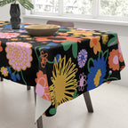 Night flowers pattern Tablecloth Gallery Image 3