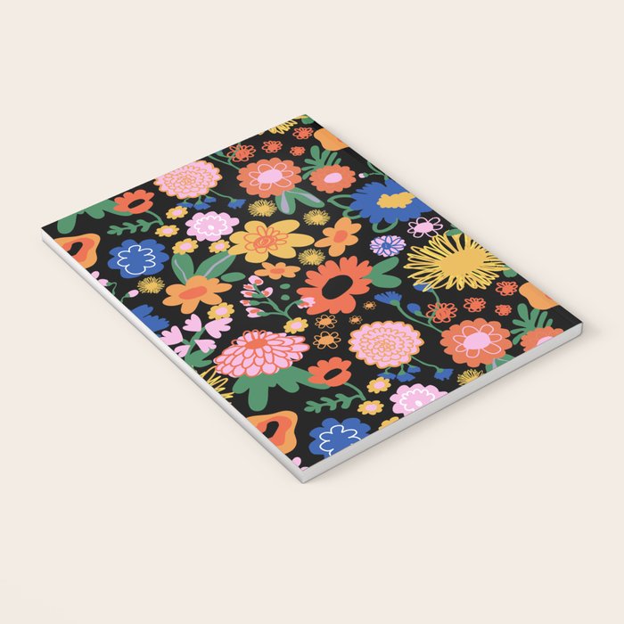 Night flowers pattern Notebook Gallery Image 3