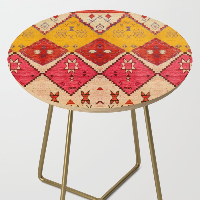 Heritage Moroccan Berber Carpet Design Side Table Gallery Image 2