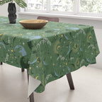 Greenish starry lunar sky Tablecloth Gallery Image 3